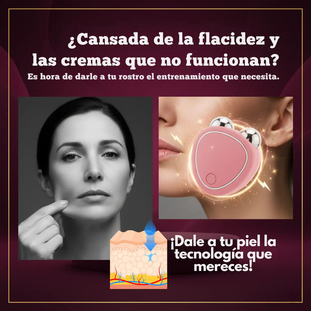 MicroCorriente Facial Eléctrico | Reafirmación Profesional y Sin Dolor en Casa
