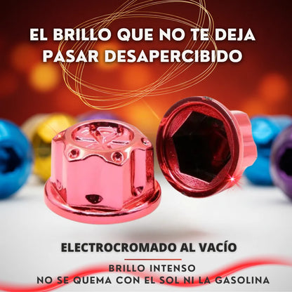¡Dile Adiós al Óxido! Set de 30 Tapas Decorativas Metálicas para Tornillos de Moto.
