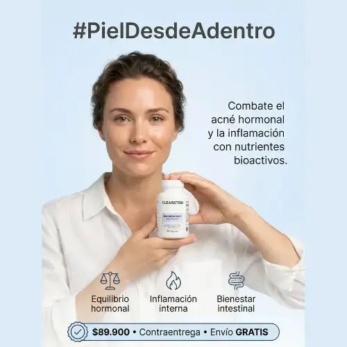 CLEARSTEM® La raíz de tu piel más estable: apoyo interno diario.