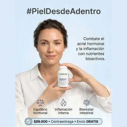 CLEARSTEM® La raíz de tu piel más estable: apoyo interno diario.