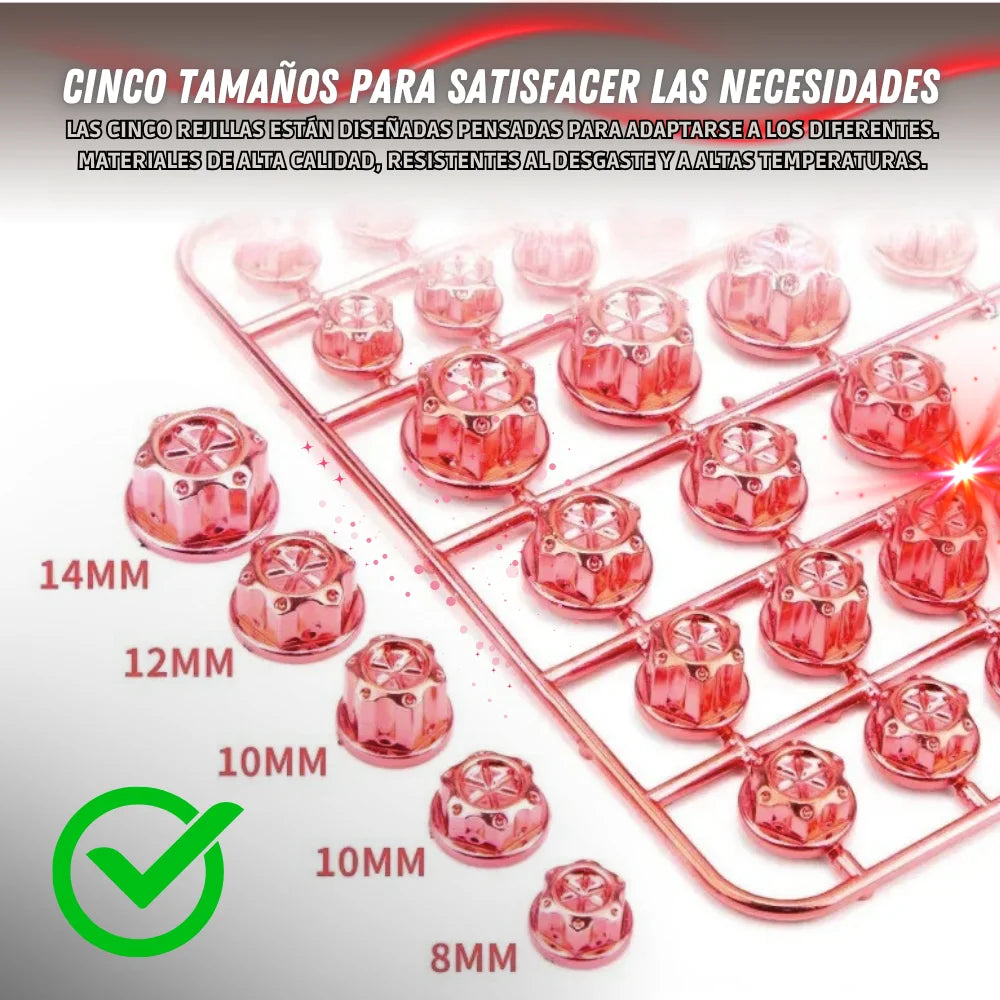 ¡Dile Adiós al Óxido! Set de 30 Tapas Decorativas Metálicas para Tornillos de Moto.