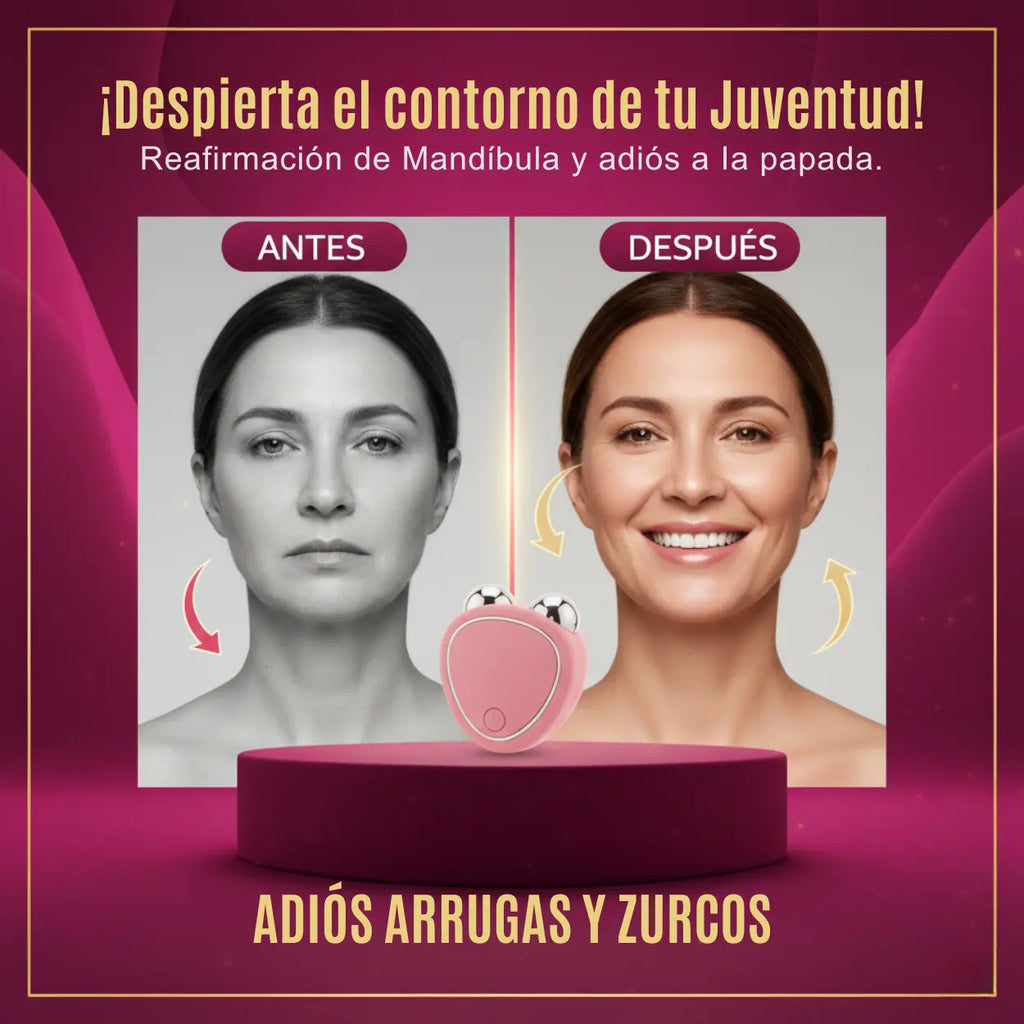 MicroCorriente Facial Eléctrico | Reafirmación Profesional y Sin Dolor en Casa