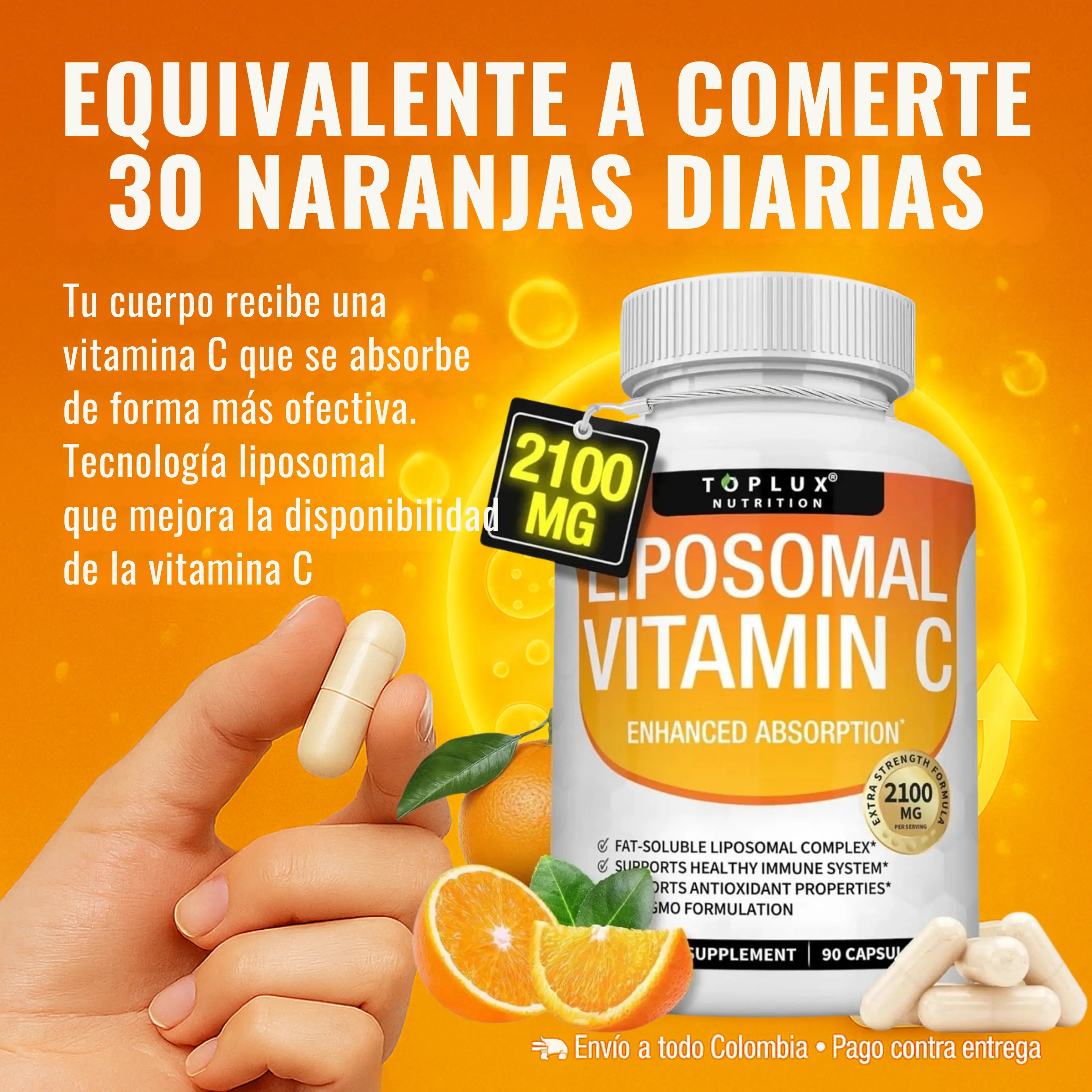Vitamina C Liposomal 2100mg – Fórmula Avanzada