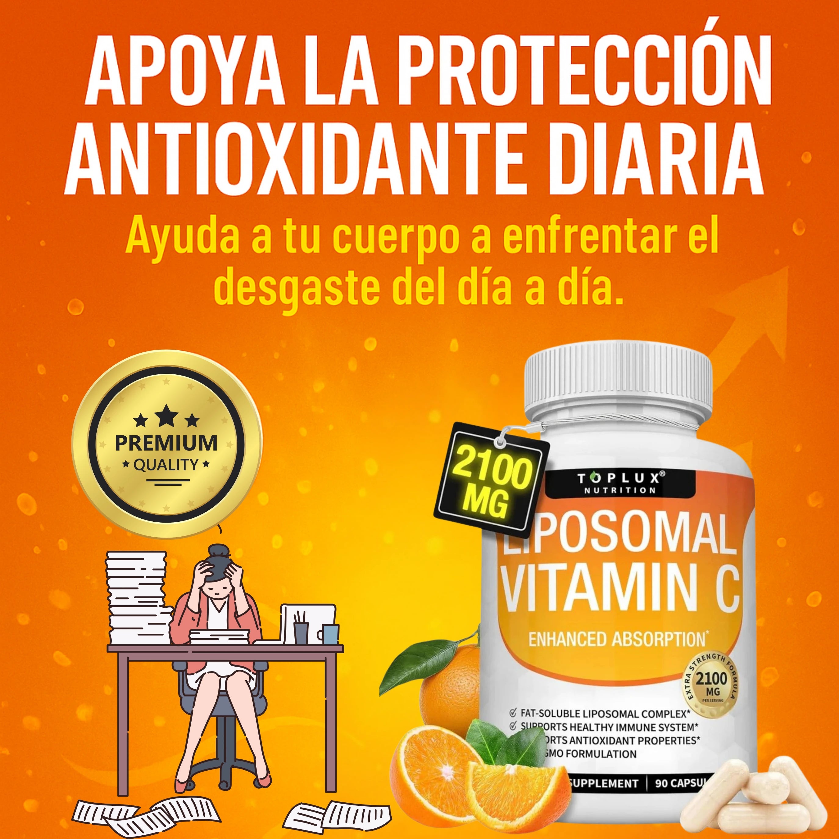 Vitamina C Liposomal 2100mg – Fórmula Avanzada