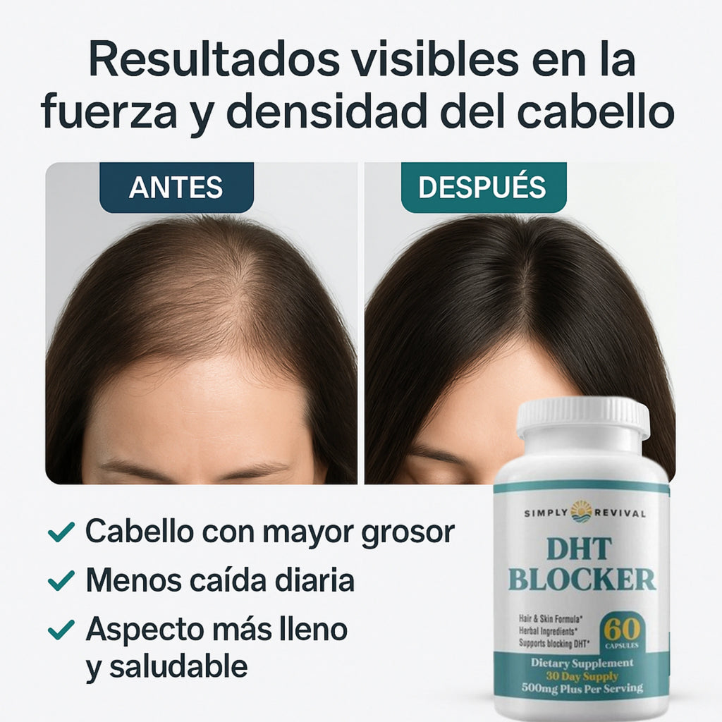 Detén Caída DHT – Suplemento Herbal para Freno de Caída y Mayor Densidad Capilar
