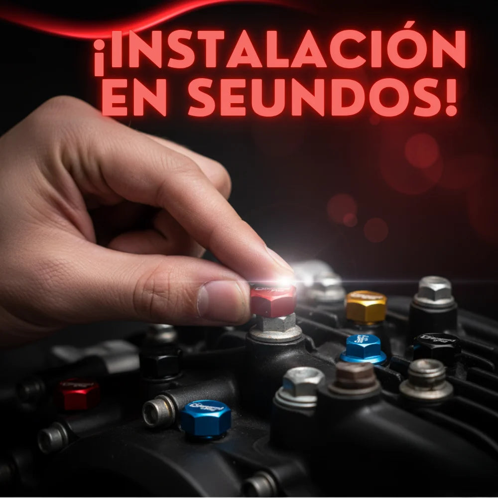 ¡Dile Adiós al Óxido! Set de 30 Tapas Decorativas Metálicas para Tornillos de Moto.