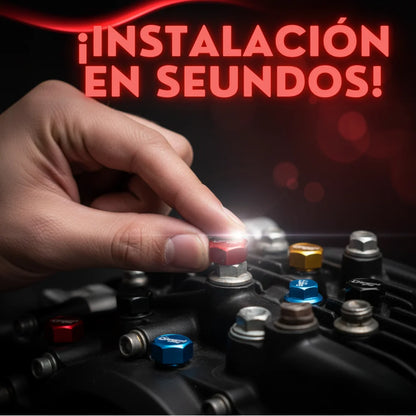 ¡Dile Adiós al Óxido! Set de 30 Tapas Decorativas Metálicas para Tornillos de Moto.