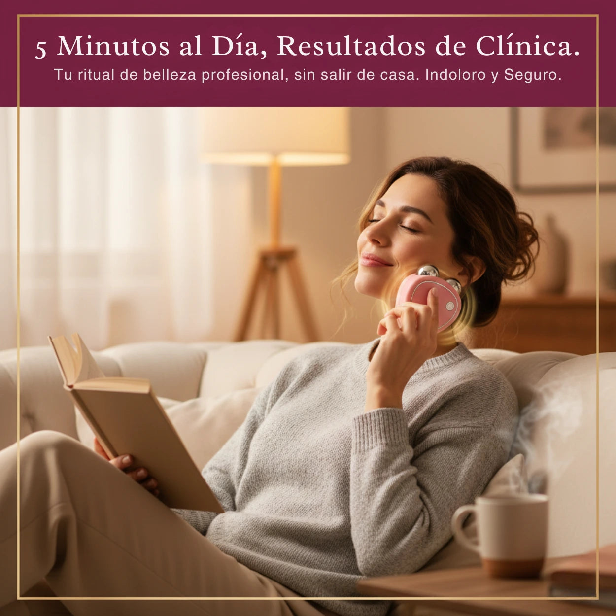 MicroCorriente Facial Eléctrico | Reafirmación Profesional y Sin Dolor en Casa