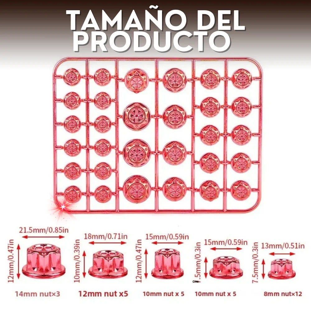 ¡Dile Adiós al Óxido! Set de 30 Tapas Decorativas Metálicas para Tornillos de Moto.