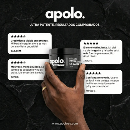 Bálsamo para Crecimiento de Barba Ultra Potente con Minoxidil 20% | 100mL